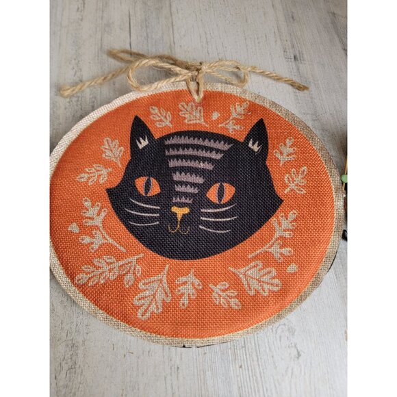 Halloween unique black cat pull strong witch ornament‎ Xmas set - Picture 2 of 6